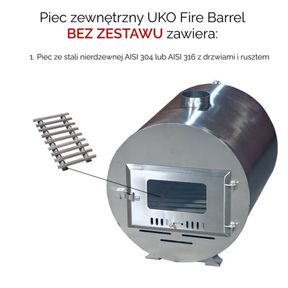 Piec do balii ogrodowej UKO Fire Barrel