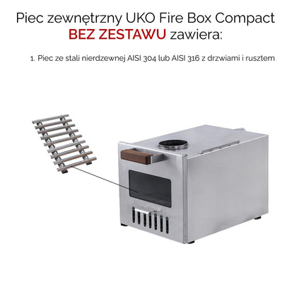 Piec do balii ogrodowej UKO Fire Box Compact